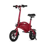 Jetson Bolt Electric Bike, Foot Pegs, Easy-Folding, Built-In Carrying Handle, Twist Throttle, Cruise Control, Up To 15.5 MPH, Range Up To 15 Miles, Ages 13+, Scarlet, JBOLT-SCR