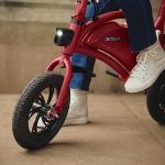 Jetson Bolt Electric Bike, Foot Pegs, Easy-Folding, Built-In Carrying Handle, Twist Throttle, Cruise Control, Up To 15.5 MPH, Range Up To 15 Miles, Ages 13+, Scarlet, JBOLT-SCR
