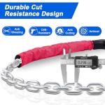 NDakter Upgrade Bike Chain Lock with 4 Digit Combination and 2 Keys, 3.2/4.28 Ft Heavy Duty Anti-Theft Bicycle Lock, 2 Ways to Unlock High Security Scooter Locks for Ebike, Escooter, Door