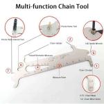 Bike Chain Checker, Chain Wear Indicator Tool for Bike Chain Link Replacement and Repair