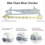 Bike Chain Checker, Chain Wear Indicator Tool for Bike Chain Link Replacement and Repair