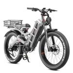 eAhora Romeo Pro Electric Bike - 2025 34MPH 1600W 48V 200Miles Long Range Ebike for Adults, 26" * 4.0 Fat Tire Fast Electric Mountain Bike Full Suspension Off-Road E-Bike
