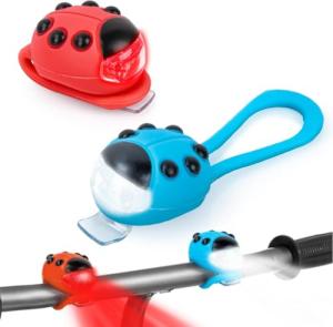Gofimyee 2 Pack Kid Bike Light, for Kids Scooter, Waterproof with 3 Light Modes for Kids Scooter or Bycycle