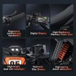 Electric Dirt Bike for Teens Adults with Peak-3000W, 34MPH Electric Motorcycle with 48V/21AH Battery Ebike Mid-Drive Motor and Full Suspensions Mountain Off-Road E Bike, Hydraulic Brakes with Fat Tire