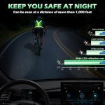 Cabbqiu LED Reflective Running Vest - Light Up Running Vest with 3 Light Mode & 5 Colors, Reflective Vest & Running Lights for Runners, Rechargeable Night Running Gear - Reflective Belt Safety Vest