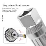 Quacc Bicycle Freewheel Remover Freewheel Removal Tool Compatible with Shimano Sunrace Sram Dnp