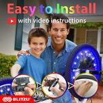 BLITZU Bike Wheel Lights, Bicycle Spoke Decorations Light for Night Riding, 2-Tire Pack 7 Colors in 1 Fun Bright Patterns, Disco LED Safety Strip Light, Bike Accessories for Kids, Boys, Girls, Adults