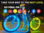 BLITZU Bike Wheel Lights, Bicycle Spoke Decorations Light for Night Riding, 2-Tire Pack 7 Colors in 1 Fun Bright Patterns, Disco LED Safety Strip Light, Bike Accessories for Kids, Boys, Girls, Adults