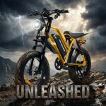 SPBSVDT Electric Bikes for Adults: 48V 20Ah Battery Electric Peak 1500W eBike, Long Range E Bike, Perfect for City, School & Off-Road Commuting 20" Fat Tires E-Bike (UL2849) (Golden)