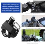 KVAEY Motorcycle Helmet Lock, Aluminum Alloy Anti Theft Helmet Security Locks, Universal Tamper-Proof Helmet Locks for Motorbike Scooter Bike, Motorcycle Accessories (1PCS)