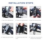 KVAEY Motorcycle Helmet Lock, Aluminum Alloy Anti Theft Helmet Security Locks, Universal Tamper-Proof Helmet Locks for Motorbike Scooter Bike, Motorcycle Accessories (1PCS)