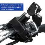 KVAEY Motorcycle Helmet Lock, Aluminum Alloy Anti Theft Helmet Security Locks, Universal Tamper-Proof Helmet Locks for Motorbike Scooter Bike, Motorcycle Accessories (1PCS)