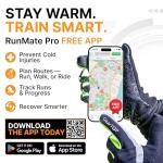 GearTOP Running Gloves for Men & Women, Touchscreen Cold Weather Jogging Gear, Fluorescent Reflective Winter Gloves Visible at Night, Warm Glove Liners for Hiking