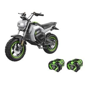 EGO POWER+ Battery Powered Electric Mini Bike, 28 MPH, Includes (2) 56V 7.5Ah Batteries and Charger - MB1005-2