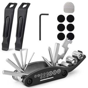 Bike Tool Kit, Bike Tire Repair kit with Multitool and Tire Levers for Cyclists on Race or Cycling Adventure(Classical)