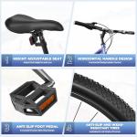 Max4out 26 inch Mountain Bike with 7 Speeds Lightweight Cycling Bicycles,V Brake, Metal Frame Bicycle for Men and Women, Adult Racing Bike, Road Bike,X5 Blue