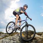 Max4out 26 inch Mountain Bike with 7 Speeds Lightweight Cycling Bicycles,V Brake, Metal Frame Bicycle for Men and Women, Adult Racing Bike, Road Bike,X5 Blue