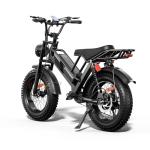 Spacewalk M7 Electric Bike,20" Fat Tire Ebike,Ideal for Riders Under 5'5" & Above,4 Shock Absorbers More Comfort,24.9mph,1500W (Peak) Motor,48V 15AH Battery,50 Miles Electric,75 Miles PAS - Black