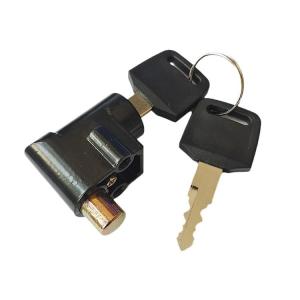 Ebike Battery Lock, Electric Bike Battery Box Safety Lock, Portable Outdoor Cycling Electrombile Multiuse Anti-Theft Safety Cylinder with 2 Keys