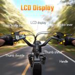 TST Electric Bike for Adults 1500W Peak Motor Cargo E-Bike 60Miles 28MPH 20" Fat Tire Ebikes 48V 15Ah Removable Battery Electric Bicycle Rear Rack with Basket, UL 2849 Certification