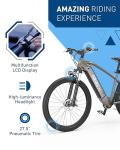 Hiboy P7 Electric Bike for Adults with 800W Peak Motor, 25mph Max Speed, 696 WH Removable Battery Ebike, 27.5" Electric Mountain Bike with 7-Speed and Front Suspension