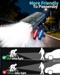 2026 New 9800 Lumen Bike Light,6 LED High Brightness Bicycle Light,Rechargeable 10 Mode Headlight Taillight, 360°Rotatable Brackt,Aluminum Waterproof Light,Runtime 48+ hrs,Shockproof for Road,Mountain