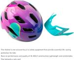 Kids Helmet, SIFVO Kids Bike Helmet Boys and Girls Children Bicycle Helmet with Cool Visor Helmet for Kids 5-14, Youth Bike Helmet Adjustable & Lightweight 50-57cm (A Purple【hot】)