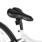 HILAND 26 Inch Womens and Mens Mountain Bike, 18 Speed Steel Frame Adult Bicycle, MTB Bikes with Suspension Fork, V Brake, Mountain Bicycle for Woman Man, White