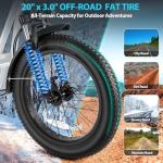 Caroma 819W Foldable Electric Scooter Adults, 20" Fat Tire Electric Bike with 500Wh Battery, Up to 30Miles & 20MPH, Adult Electric Bicycles for Commuting with Basket&Adjustable Seat