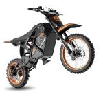Windone RM7 Electric Dirt Bike, 2200W Peak Ebike, 48V 22.5Ah Up to 37MPH & 45-Mile Electric Motorcycle, 14"/12" Off-Road Tire E-Bike, Dual Hydraulic Brakes, Full Suspension, Black & Orange