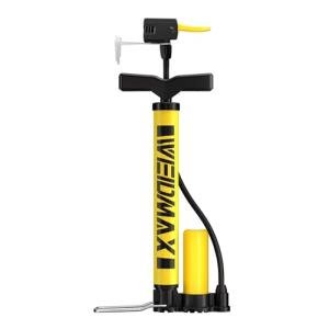 Bike Pump Portable, Bike Tire Pump, Bicycle Hand Air Pump with Presta and Schrader, Ball Pump Inflator Bicycle Floor Pump Suitable for Baby Stroller Tires, Balls, Road and Mountain Bikes