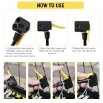 Bike Pump Portable, Bike Tire Pump, Bicycle Hand Air Pump with Presta and Schrader, Ball Pump Inflator Bicycle Floor Pump Suitable for Baby Stroller Tires, Balls, Road and Mountain Bikes