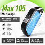 Qweepei Electric Bike for Adults Peak 6000W 52V Fast Dual Motor Ebike 34AH Battery 40-47MPH 100 Miles Range with Hydraulic Disc Brake Rear Bag 24 Inch Fat Tire Electric Bicycle for All Terrain