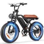 Flydone Electric Bike for Adults,16"/20" Fat Tire 1500W 55+ Miles Full Suspension ebikes for Adults,Bright Headlight Long Seat 20-28mph Commuting E Bike,All-Terrain Electric Dirt Bike for Teens
