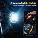 Flydone Electric Bike for Adults,16"/20" Fat Tire 1500W 55+ Miles Full Suspension ebikes for Adults,Bright Headlight Long Seat 20-28mph Commuting E Bike,All-Terrain Electric Dirt Bike for Teens