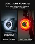 Magicshine SEEMEE 150 MAG Magnetic Rear Bike Lights,USB-C Rechargeable FTR LightSync Control Technology, IPX6 Waterproof Safety Rear Bicycle Lights, Best Bike Lights for Night Riding