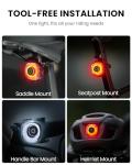 Magicshine SEEMEE 150 MAG Magnetic Rear Bike Lights,USB-C Rechargeable FTR LightSync Control Technology, IPX6 Waterproof Safety Rear Bicycle Lights, Best Bike Lights for Night Riding