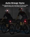 Magicshine SEEMEE 150 MAG Magnetic Rear Bike Lights,USB-C Rechargeable FTR LightSync Control Technology, IPX6 Waterproof Safety Rear Bicycle Lights, Best Bike Lights for Night Riding