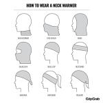 GripGrab Multifunctional Hi Vis Reflective Neck Warmer Biking Neck Gaiter Neon Yellow Cycling Neck Tube Bicycle Neck Scarf