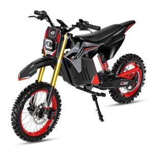 ECOLEAP Electric Dirt Bike for Teens Adults 3500W Peak Electric Motorcycle 37MPH 55Miles Long Range,48V 21Ah Battery Ebike,Hydraulic Brakes Mountain Off-Road EBike 400LBS Max Load Fit Age 13+