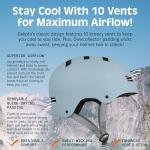 Retrospec Dakota Bicycle / Skateboard Helmet for Adults - Commuter, Bike, Skate, Scooter, Longboard & Incline Skating -Highly Protective & Premium Ventilation- Large - Matte Crystal Blue