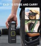 Tire Inflator Portable Air Compressor, 150 PSI Cordless Air Pump for Car Tires with Digital Pressure Gauge, 3X Faster Tire Pump for Cars, Motorcycle, Bicycle, Balls with LED Light, Auto Shut-Off