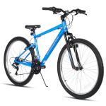 HH HILAND 26 Inch Mountain Bike, Mens Womens MTB with 18 Speeds, High-Tensile Steel Frame, V Brake, Hardtail Bicycle for Adults Blue