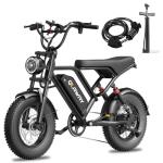 Qlaway 16" 500w Fat Tire Electric Dirt Bike for Adults, 48V 13.5AH Removable Battery Electric Motorcycle Ebikes with 25MPH Top Speed, 70 Miles Range, Full Suspension