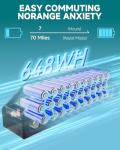 Qlaway 16" 500w Fat Tire Electric Dirt Bike for Adults, 48V 13.5AH Removable Battery Electric Motorcycle Ebikes with 25MPH Top Speed, 70 Miles Range, Full Suspension