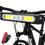 Heeykeey Bike Light for Night Riding, 1500 Lumens High&Low Beam Front Light, OLED Display USB-C Rechargeable Bicycle Light, IPX6 Waterproof Ebike Headlight with Tail Light for MTB,Off-Road,City Riding