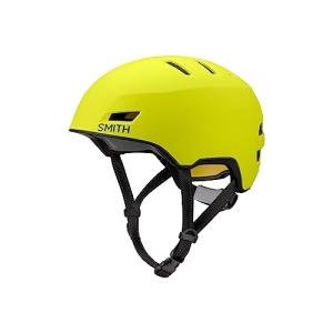 SMITH Express Cycling Helmet – Adult Road Bike Helmet with MIPS Technology – Lightweight Impact Protection for Men & Women – Removable Visor + Integrated Rear Light – Matte Neon Yellow Viz, Medium