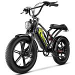 CBVELO Electric Bike for Adults, 1000/1500W, 32MPH, 48V, 20AH, 30AH Battery, Max 60-80 Miles Electric Motorcycle, 20" x 4" Fat Tire Dirt Bike, 7-Speed E-Bike