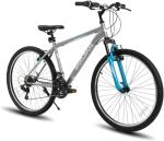 HH HILAND Adult 26 Inch Mountain Bike, Mens and Womens Bicycle with 21 Speed, High-Carbon Steel Frame Mountain Bicycle,MTB for Men Gray