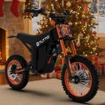 Tuttio Soleil01 Electric-Dirt-Bike Teens Adults - 48V 21AH Electric-Bike 14"/12" Fat Tire Off Road E-Bike High Torque Mini E Bicycle Motorcycle Dirt Bike (US Warehouse)
